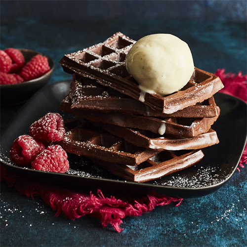 Chocolate waffles