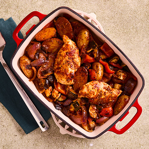 Mediterranean chicken traybake -Slimming World Kitchen