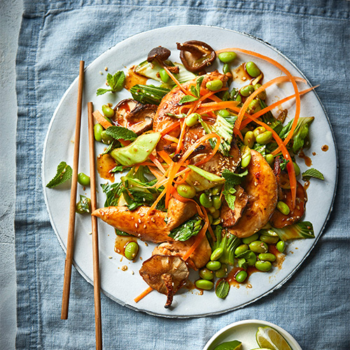 Teriyaki chicken traybake from Slimming World's One-pot Magic recipe book