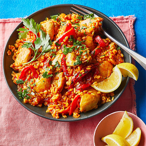 Bowled Over cookbook - spanish chicken and rice