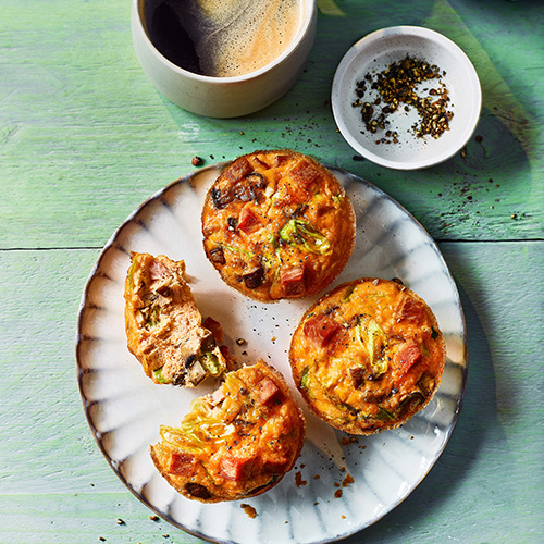 ham and egg breakfast muffins