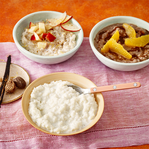 rice pudding 3 ways