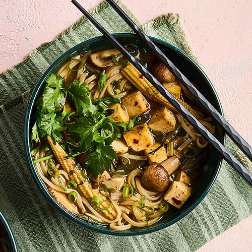 Slimming World Kitchen - Week 38 - tofu and mushroom ramen bowl