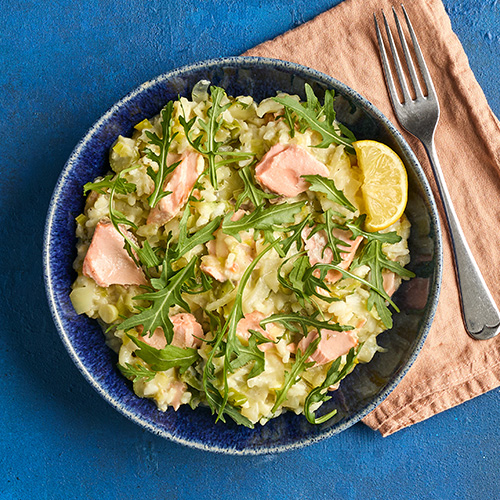 Slimming World Kitchen - Week 42 - salmon fennel and dill risotto